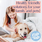 Fab Tab Laundry Detergent Tablets, Plant-Based Formula, Removes Tough Stains, Plastic-Free Alternative to Pods, All Washing Machines (30 Count, Unscented)