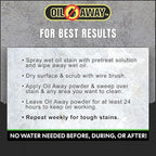 Oil Stain Fighter Driveway Kit with Pretreat Solution for Maximum Results | 4 oz. Pretreat Spray + 10 oz. Enzyme Powder | No Rinse Safe Concrete Cleaning Duo for Driveways and Patios | Driveway Size