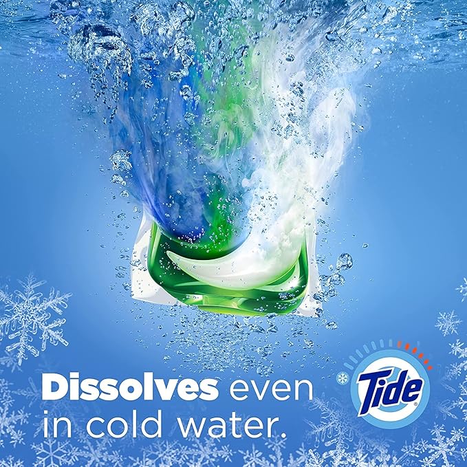 Tide Pods Laundry Detergent, Clean Breeze, 57 Pacs Capsules, 46 Ounce
