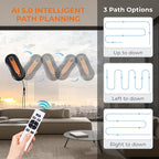 FRUITEAM Window Cleaning Robot with Dual Water Spray, APP and Remote Control, Automatic Window Cleaner with Leather Belt for Frame Glass, Triple Safety System, Smart Path Detection