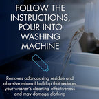 Glisten Washer Magic Washing Machine Cleaner and Deodorizer, 12 Fl. Oz. Bottle, 12fl