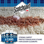 Scotchgard Carpet & Upholstery Protector Spray, 14 oz (Pack of 6) – Blocks Stains & Resists Soiling, Fabric Stain Guard for High-Traffic Areas, Easy to Apply for Long-Lasting Protection