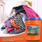 Ultra Fresh 5 Gallon Liquid Laundry Detergent Washing Soap for All Machine Types, 6X Platinum, Up to 640 Loads, Mountain Fresh