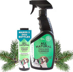 All Natural Stain & Urine Odor Eliminator Pet Enzyme Cleaner. Makes 1 Gallon. Dog & Cat Pee Smell Remover. Best Spray for Carpet, Hardfloor, Mattress, Turf, Kennel, Dog Bed, Concrete, Etc