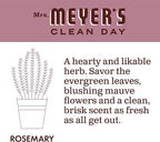 MRS. MEYER'S CLEAN DAY Liquid Dish Soap, Biodegradable Formula, Rosemary, 16 fl. oz