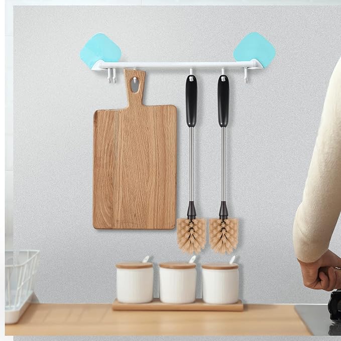 Stainless Steel Long Handle Water Bottle Brush, Flexible Scrubbing Brush for Cleaning Water Bottles, Baby Water Bottles, Glassware, Food Jars, Sports Jugs, Sobriety Jugs, 2 Pack, 15 in.