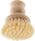 Redecker Tampico Fiber Pot Brush with Untreated Beechwood Handle, Set of 2, 2-1/2-inch Diameter, Made in Germany