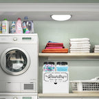 Dryer Sheet Container for Laundry Room Organization, Laundry Pods Container Include 2 Plastic Jars with Lids for Storage, Drying Ball and Laundry Detergent Dispenser, Laundry Room Decor
