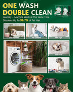 SEMECH by Seedshub Pet Hair Dissolver for Washing Machine, Washing Machine Cleaner -12 Sachets, 96.7% Hair Dissolution, Dog & Cat Hair Dissolver, HE Compatible for Front & Top Load Washers
