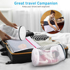 2 Pack 2 Size 120g Honeycomb Shoe Washing Machine Bag, Fabric Shoe Bag with Auto-Lock Zipper, Washing Laundry Bag for Sneaker, Running Shoes, Sock, Bras, Toys