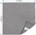 HOMEXCEL Grey Microfiber Cleaning Cloth, 50 Pack Cleaning Towels for Kitchen, Lint Free, Scratch-Free, Highly Absorbent, and Reusable Cleaning Rags for House, Window and Glass, Cars, 11.5 X11.5 inch