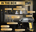 Handheld Car Vacuum Cleaner 3 in 1 High Power|15000PA Brushless Motor|Super Suction Portable Vacuum with Super Endurance for Car and Home