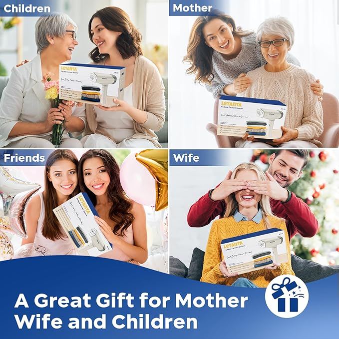 2025 New Foldable Clothes Steamer Handheld, 1000W Travel Garment Steamer Iron for Clothes with 150ml Tank for Home, Office and Travel