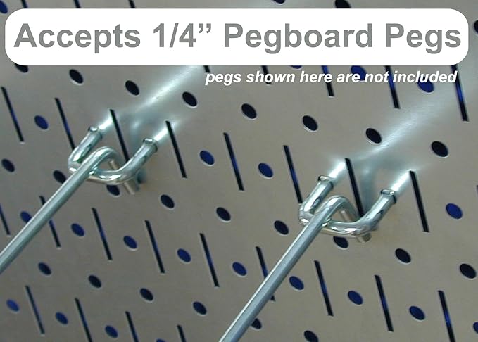 Wall Control 30-WRK-400GB Standard Workbench Metal Pegboard Tool Organizer, Gray/Black & Pegboard Paper Towel Holder and Dowel Rod Shelf Assembly for Slotted Tool Board Black