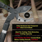 Loppers for Tree Trimming Heavy Duty, 26-40 Inch Handle Telescopic Tree Trimmer, Sync Drive Leverage Pruner, 2 Inch Branch Cutter