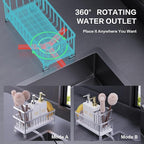 Cisily Dish Soap Dispenser, 12 fl oz Kitchen Soap Dispensers with Sponge Holder, Stainless Steel Pump Glass Kitchen Soap Dispenser Set, Hand and Dish Soap Bottle Set, Kitchen Decor Accessories