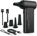 JX007 Electric Air Duster 150000RPM, Rechargeable Cordless Compressed Air Duster & Mini Blower, PC Cleaning Kit, Air Blower, Computer Cleaner for Keyboard, Car, Home, Outdoor