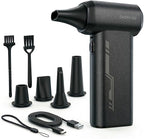 JX007 Electric Air Duster 150000RPM, Rechargeable Cordless Compressed Air Duster & Mini Blower, PC Cleaning Kit, Air Blower, Computer Cleaner for Keyboard, Car, Home, Outdoor