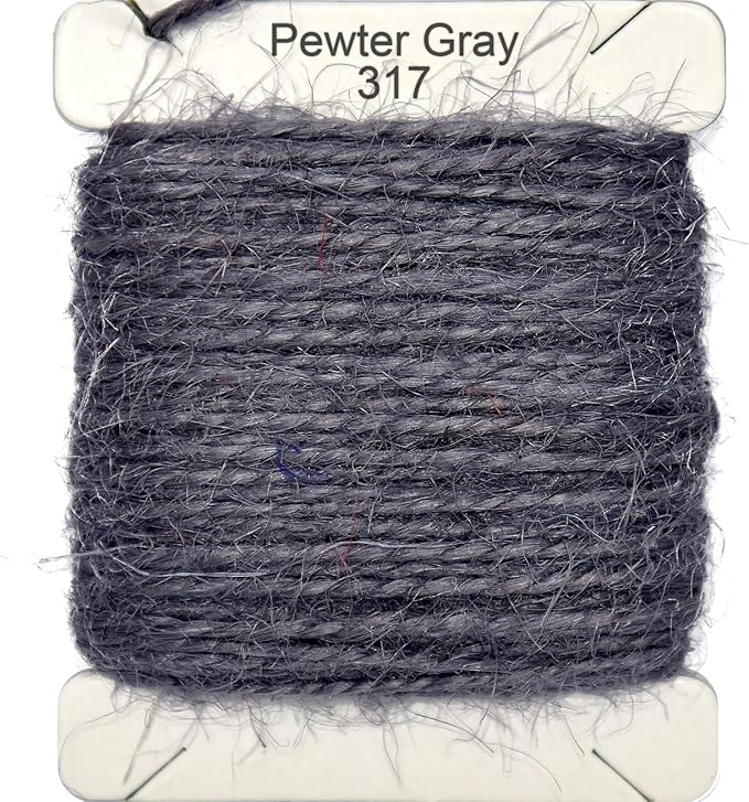 Jute Twine 15m Long Twine String for Crafts Gift Wrapping Packing Gardening Crochet Knitting Macrame Decor (Pewter Gray)