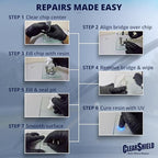 Clearshield Windshield Repair Kit - Window Rock Chip Repair Kit - Cracked Windshield Repair Kit - Auto Glass Repair Kit for 200+ Repairs