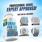 Air Pure Drain Pan Tabs - 140 Flow Treatment Tablets for HVAC & AC Condensate Pan Treatment | Prevents Overflow, Cleans Drain Lines, & Eliminates Odors