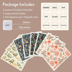 Reusable Paper Towels, Swedish Dishcloths for Kitchen 8-Pack, Non-Scratch Swedish Dish Towels, Super Absorbent Cellulose Dish Cloths, Eco Friendly Gifts