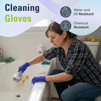 Disposable Nitrile Gloves, Food Safe, Latex-Free Powder-Free, Kitchen Rubber Gloves for Cooking and Cleaning