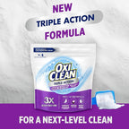 OxiClean Triple Action Odor Blasters Odor and Stain Remover Powder, Use with Detergent, Eliminates Tough Odors and Removes Stains, Color Safe and Chlorine Free, 6.5 lbs
