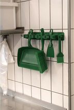 Vikan 45872 Bench Cleaning Brush, Polypropylene/Polyester Soft Bristle Dustpan Brush & Sweeper With Handle, 14-Inch, Green