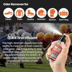 (2-Pack) Calvana 8.5 fl. oz Sports Equipment Deodorizer Spray, Heavy-Duty Odor Eliminator for Helmet, Hockey & Gym Bag, Boxing Glove, Work Boot, and Athletic Gear, Travel-Friendly, Total 17 fl.oz