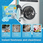 Washing Machine Cleaner, Washing Machine Cleaning Tablets, HE Front Load & Top Load Washers, Clean Inside Drum and Laundry Tub Seal, 6 Count (1, Blue) (1, Blue)