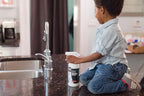 BETTER LIFE Granite Cleaner and Polish - Stone Countertop Cleaner for Marble, Quartz, Slate, Concrete Surfaces or Floors - Streak-Free Granite Stain Remover - 1 Gal Refill, Pomegranate & Grapefruit