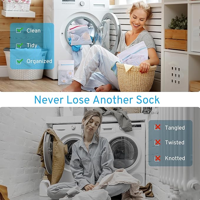 2 Pack XXL Durable Honeycomb Mesh Laundry Bags for Delicates with AUTO-Lock Zipper, Lingerie Bags for Washing Delicates, Laundry Bags Mesh Wash Bags for Bed Sheet,Bed cover,Blanket,Curtain, Sweater