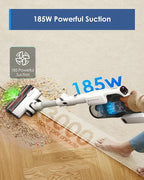 Tineco Pure ONE A50S Cordless Stick Vacuum Cleaner, 185W Suction,1L Larger Dustbin, 3DSense Power Brush, PureCyclone Tech, Easily Tackles Large Debris