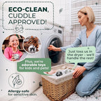 No More Dryer Sheets! Reusable Wool Dryer Balls XL 6-Pack - Reduces Static, Cuts Dry Time, & Softens Naturally