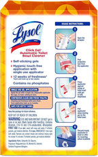 Lysol Click Gel Automatic Toilet Bowl Cleaner, Toilet Gel Stamp, Toilet Freshener, Bathroom Essentials, Refreshing Mango & Hibiscus Scent, 6 Count (Pack of 1)