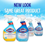 Clorox Disinfecting All-Purpose Cleaner 32 Oz and Disinfecting Bathroom Cleaner, Household Essentials, 30 Oz, Pack of 3