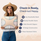 Shacke Premium 5 Packing Cubes Set - Lightweight Mesh Travel Luggage Organizers with Laundry Bag, 5-Piece Suitcase Storage System (Nude Biege)