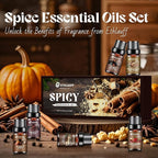 Fall Essential Oils Set, Pumpkin Spice, Frankincense & Myrrh, Cinnamon Sugar, Fall Scented Oil for Candle, Soap Making, Essential Oils for Diffuser Home 6 * 10 ml