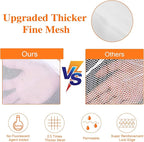 Reusable Mesh Laundry Bags, Delicates Garment Washing Bags for Travel/College, Durable Zipper Closure (2 Large 1 Medium)