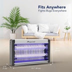 ASPECTEK Electric Bug Zapper, Upgraded UV-LED Light Lamp with a Long Life Span, Low Energy Consumption, Insect Killer for Mosquitos,Flies,Moths,LED Mosquito Trap for Indoor Use