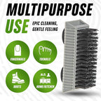Grip Clean Heavy-Duty Hand Cleaner for Mechanics with Nail Brush - Moisturizing Coconut Oil Hand Cleaner Liquid Hand Soap with Stiff Bristle Nail Brush, Lime Scent – 8 Fl Oz Squeeze Bottle + Brush