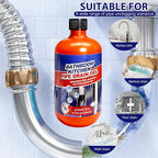 Pipeline Dredging Agent, Pipe Dredge Drain Cleaner, Sink Drains Hair Clog Remover Cleaner, Toilet Unclogger Heavy Duty,Bathroom Shower Unclog Clogged Drain, Compatible with All Pipe Materials（500ml）