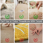 Carpet Rake for Pet Hair Removal - Reusable Pet Hair Remover, 60” Adjustable Long Handle Cat Dog Carpet Rake Scraper with Patented Design, Dog Hair Rake Brush for Rugs, Mats, Couch