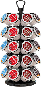 BLACKSMITH FAMILY 40 Pods Capacity Very Easy Assembly K Cup Holders,K Cup Holder, K Cups Holder,K Cup Carousel, Coffee Pods Holder Storage Organizer Stand