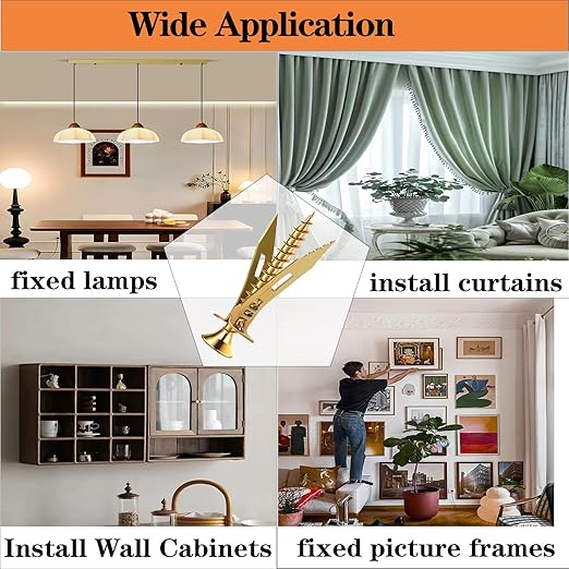 400pcs Self-Drywall Dilling Anchors Screws with 4 Different Expansion Sizes Screw Set, Zinc Plated Steel Dry Wall Screws no Drilling Required, Easy to Install