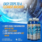 Oh Yuk Washing Machine Cleaner For All Washers (Top Load, Front Load, HE and Non-HE), Natural Citrus Fragrance, Four Cleanings Per Bottle, Septic Safe, 16 Fl Oz