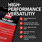 Malco Tru Grit - Heavy Duty Buffing and Polishing Compound for Cars/Automotive Paint Correction and Detailing/Removes 1000-1500 Grit Sand Scratches / 1 Gallon (120001)
