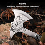 Multi-Functional Outdoor Axe - Garden Hatchet for Camping, Survival, and Tree Cutting - Portable Durable Design for Outdoor Enthusiasts