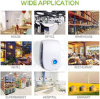 Upgraded Ultrasonic Repellent Electronic Plug in Indoor Pest Control Repeller for Insects Mice Rodents Spiders Cockroach Bug Roach Mosquitoes 6 Packs